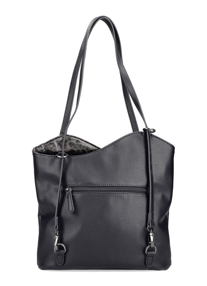 Rieker, Tasche, Damen, mit optischen Leo-Highlights SCHWARZ